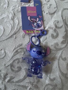 Disney Stitch Bag Charm Keychain Lilac - NWT
